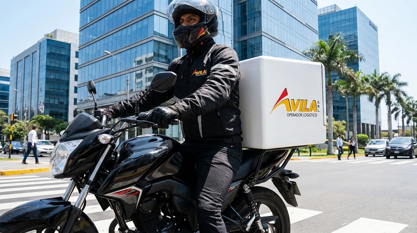 Motorizado de courier de Ávila