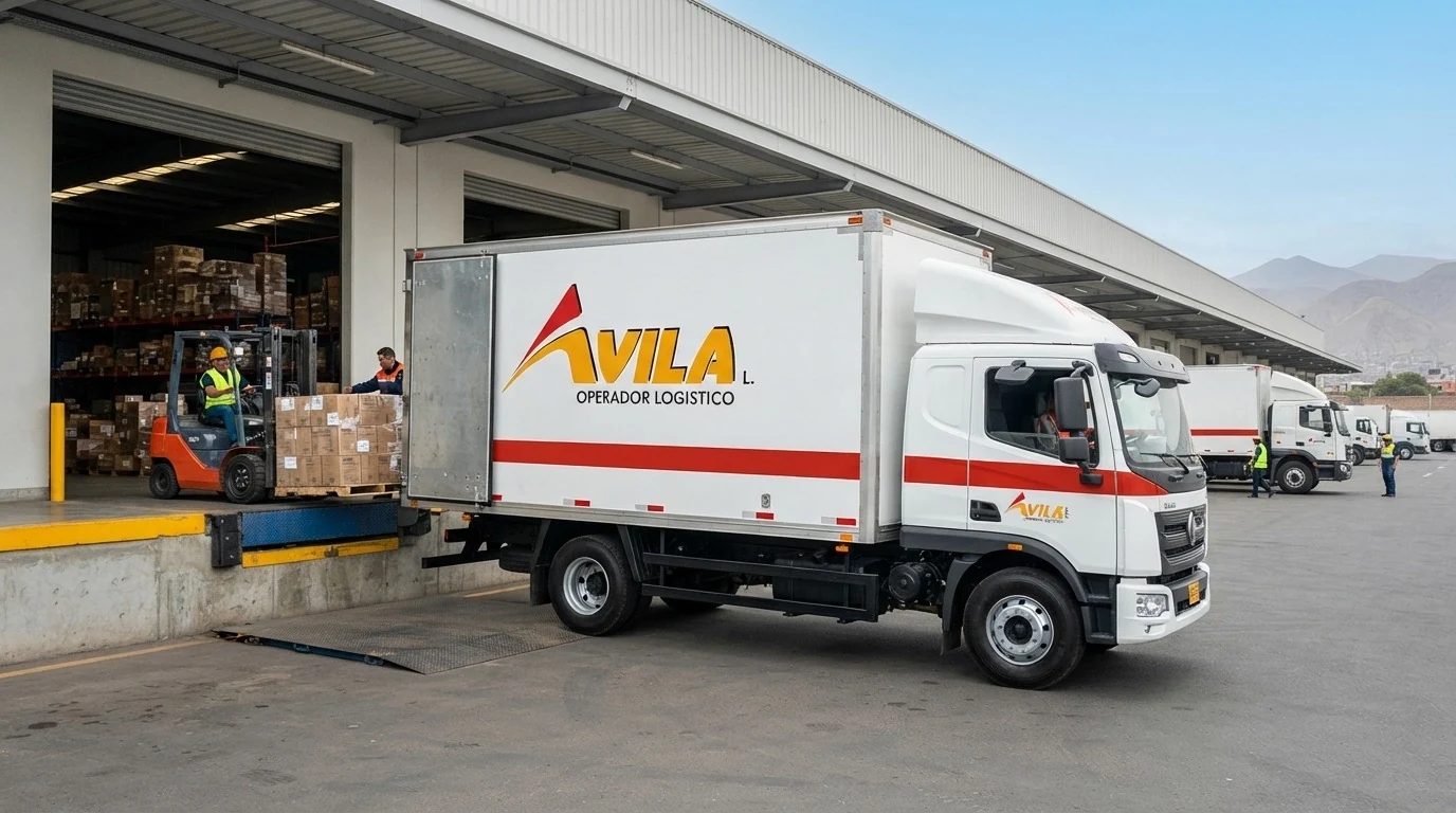 Distribución y carga paletizada en almacén Ávila